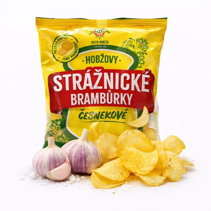 Strážnické brambůrky 60 g - Česnek